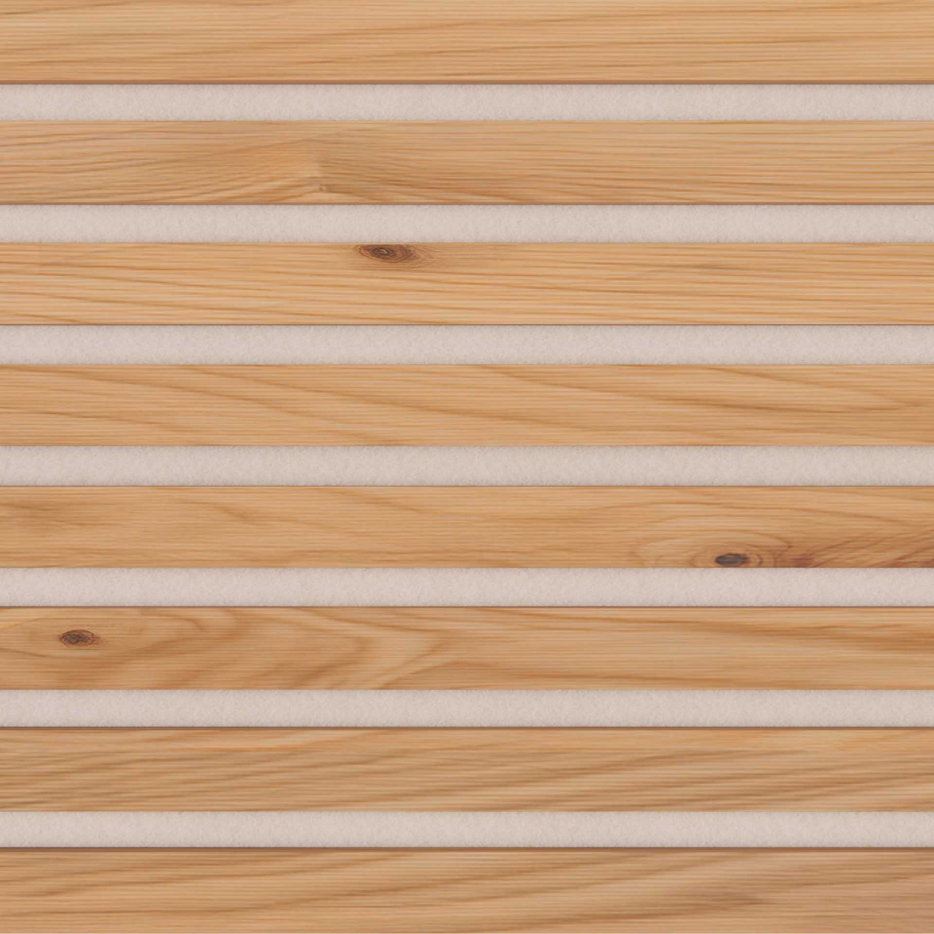 White Oak Batten, Long Acoustic Ceiling Tile with Cloud Backer