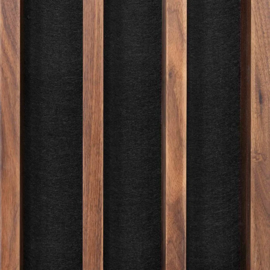 Black Walnut Baffle Acoustic Ceiling & Wall Panel