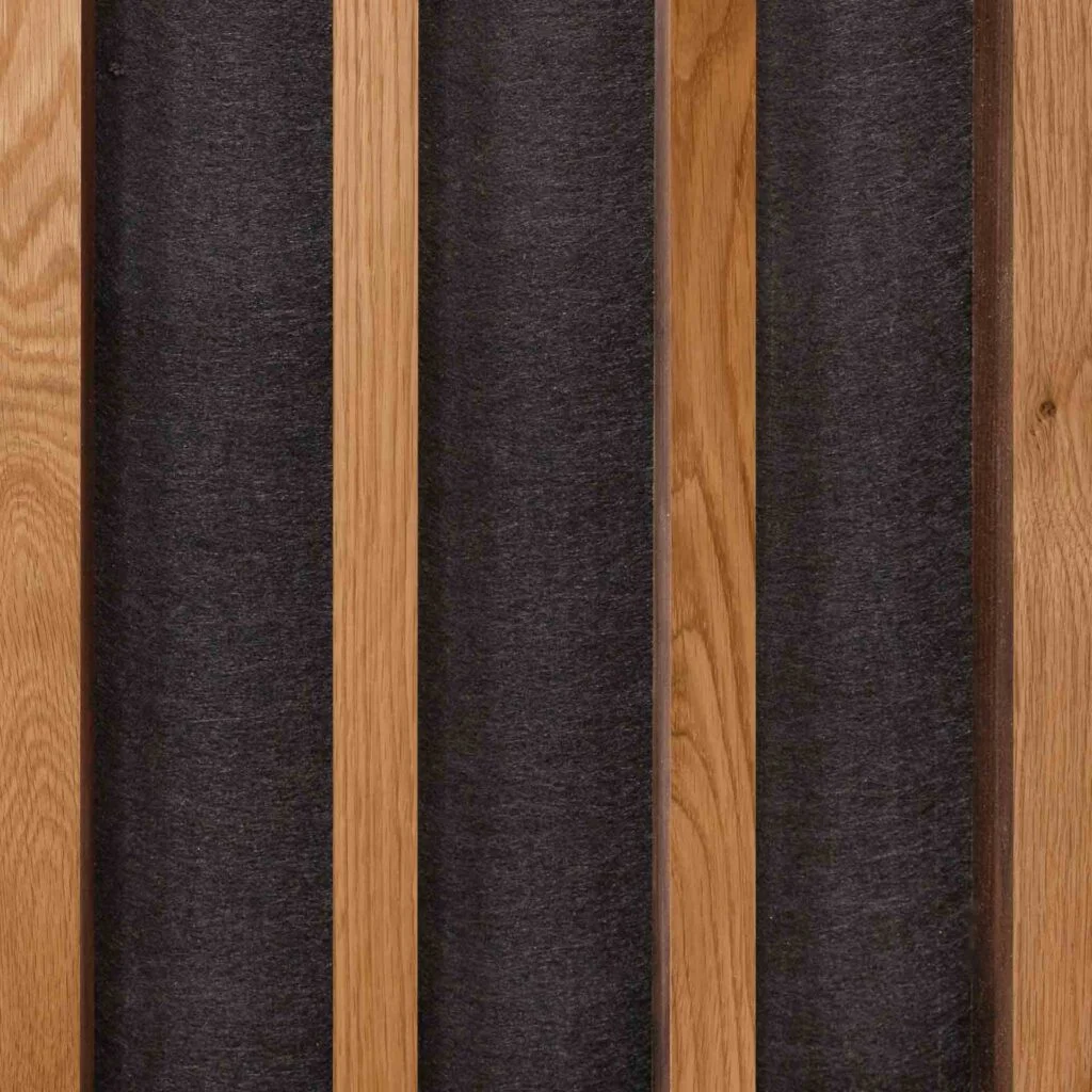 White Oak Baffle Acoustic Ceiling & Wall Panel