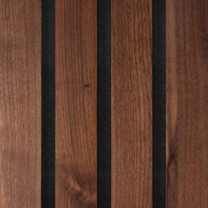 Black Walnut Batten Acoustic Ceiling Panel