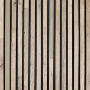 Mission Oak Thin Slat Acoustic Wall Panel - Haystack