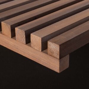 Modified Hardwood Square Slat Exterior Open Panel – Seaside
