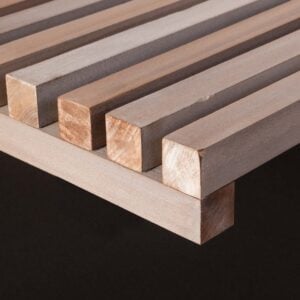 Modified Hardwood Square Slat Exterior Open Panel – Shiro