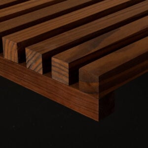 Modified Softwood Square Slat Exterior Open Panel – Clear Protect