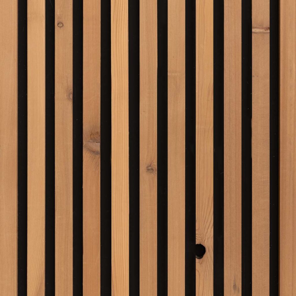 Western Red Cedar Linear Slat Exterior Modular Panel