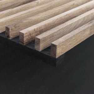 White Oak Grille Slat Open Panels - Haystack