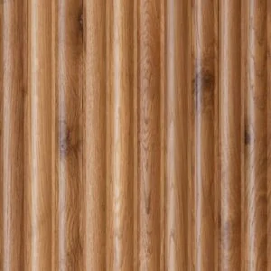 White Oak Concave Tambour Panel