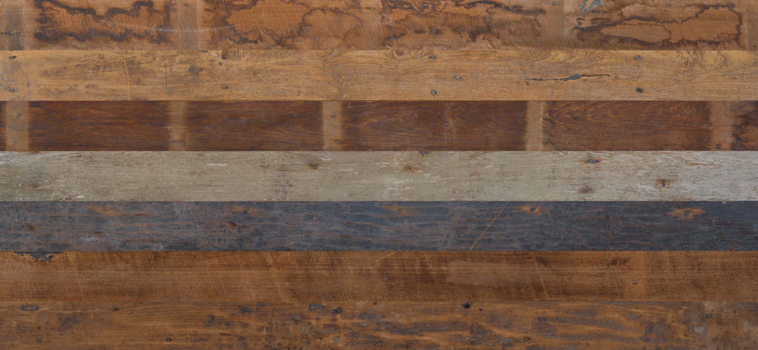 Naturally Distressed Long Plank Teak Flooring - Unfinished