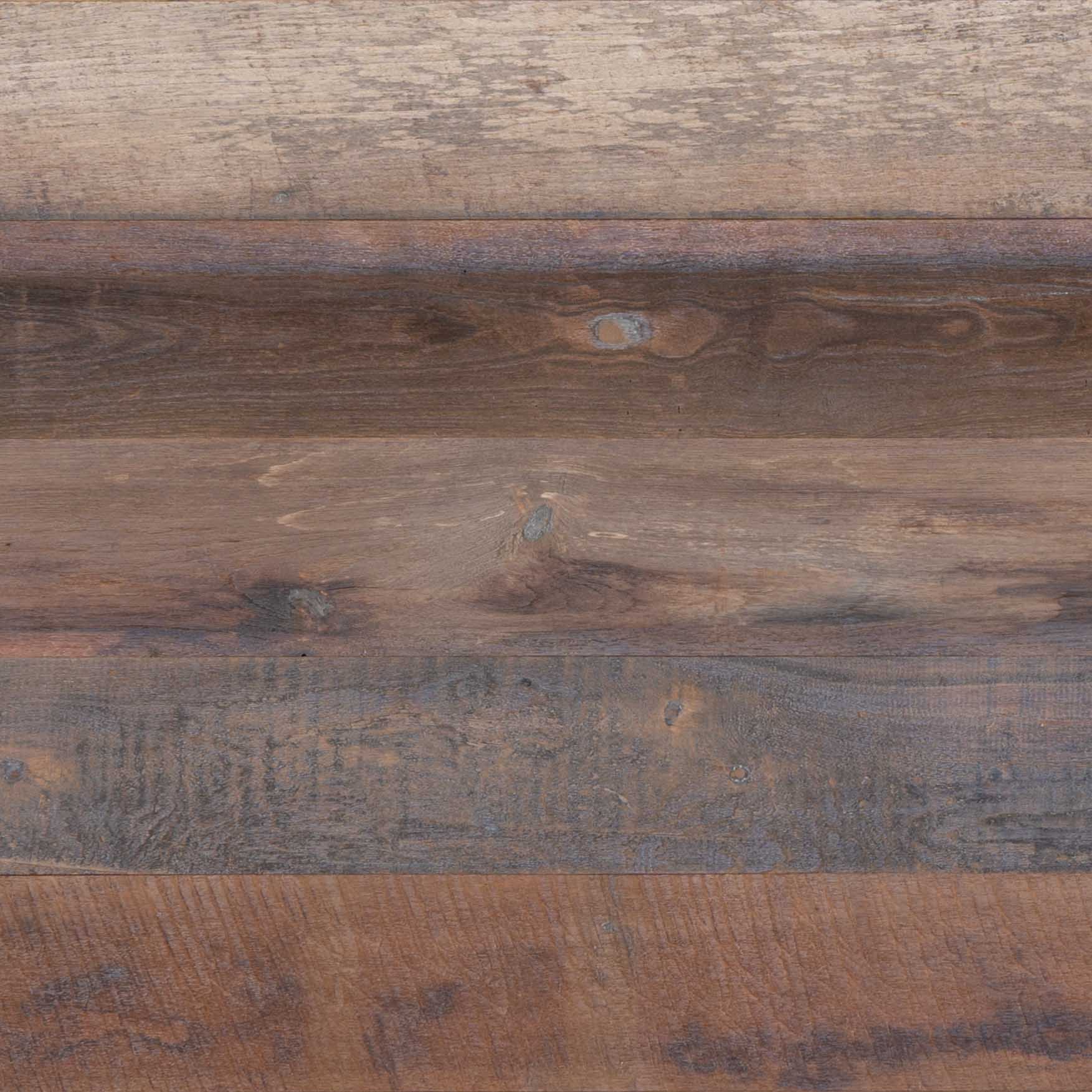 Naturally Distressed Long Plank Teak Flooring - White Oil