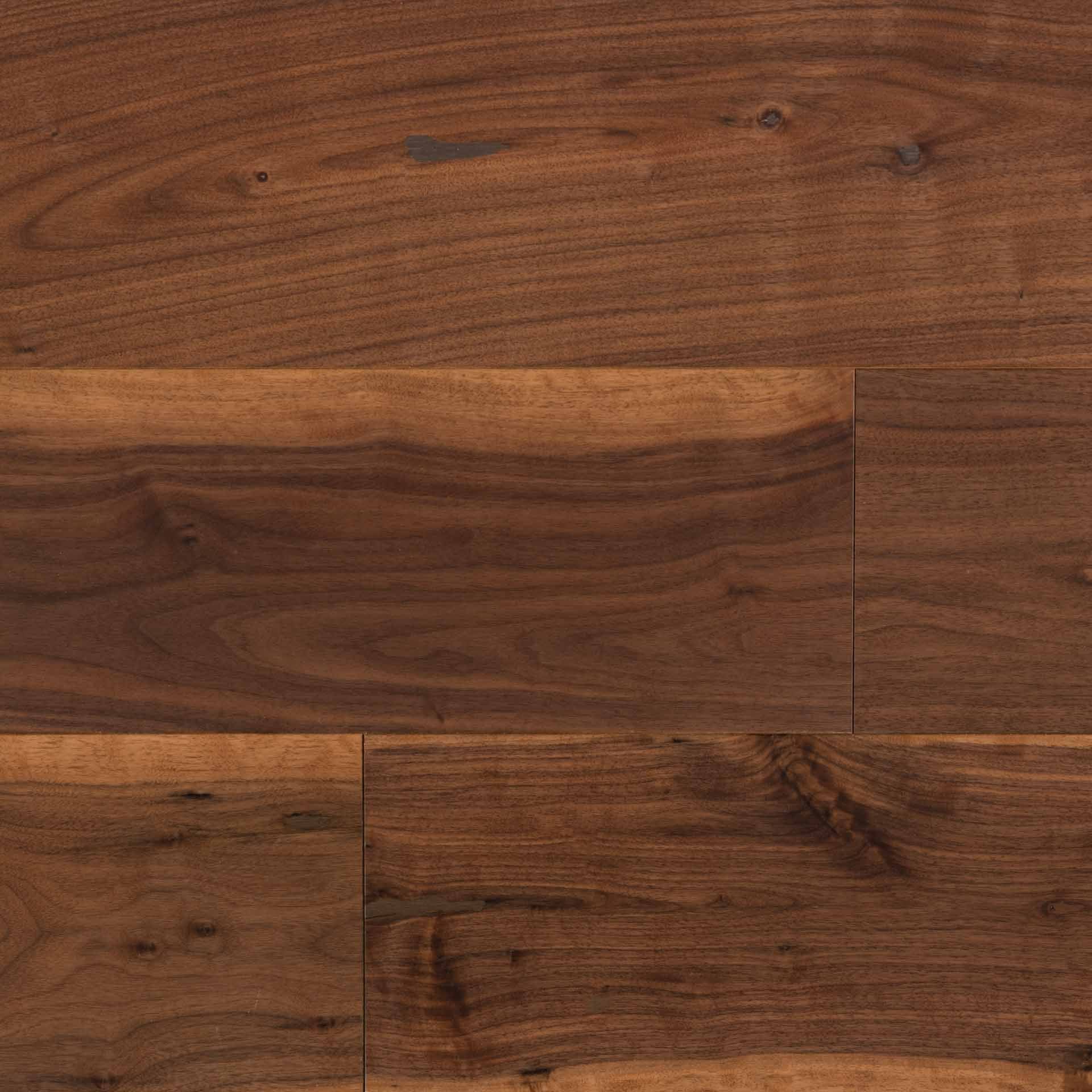 Wide Plank Black Walnut Engineered Flooring & Paneling - Amber