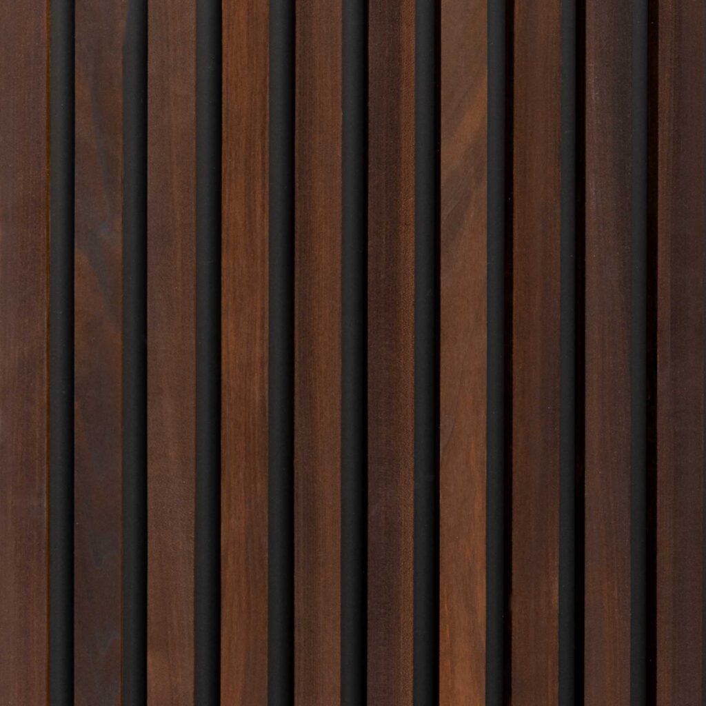 Modified Hardwood Linear Slat Exterior Modular Panel – Clear Protect