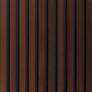 Modified Hardwood Square Slat Exterior Modular Panel - Ko'Walnut
