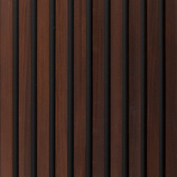 Modified Hardwood Linear Slat Exterior Modular Panel – Ko'Walnut