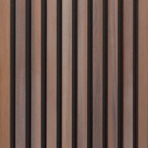Modified Hardwood Square Slat Exterior Modular Panel - Seaside