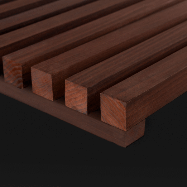 Modified Hardwood Open Slat Exterior Modular Panel – Ko'Walnut